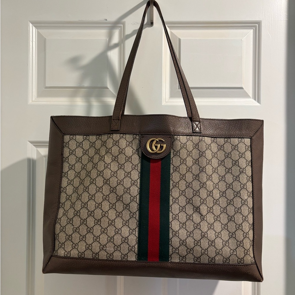 Gucci Ophidia Tote Bag with Matching Pouch
